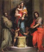 Andrea del Sarto, Madonna and Child with SS.Francis and John the Baptist